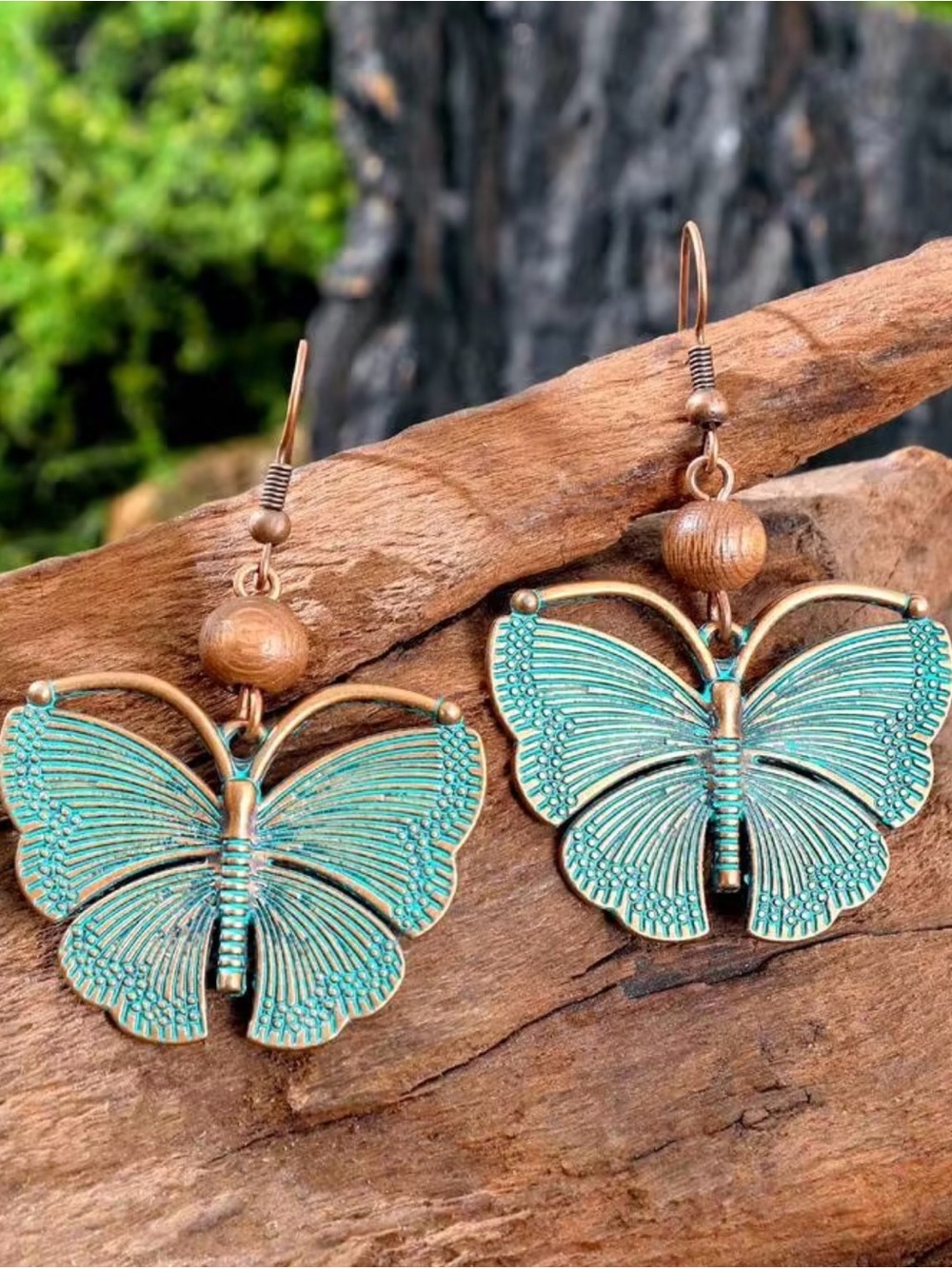 Boho Butterfly Necklace and Earring Set - Picture 2 of 5